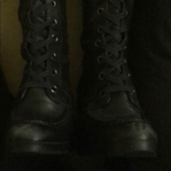 Nike air knee high leather laced up boots EUC - Picture 7 of 10